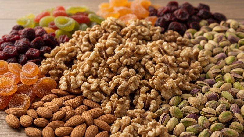Misto di frutta secca pronto da gustare