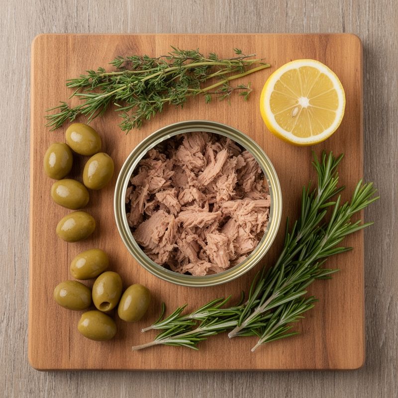 Ingredienti naturali per preparare una zuppa di tonno equilibrata e saporita