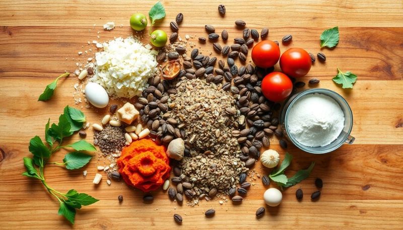 Fresh ingredients for homemade Healthiest Coffee.