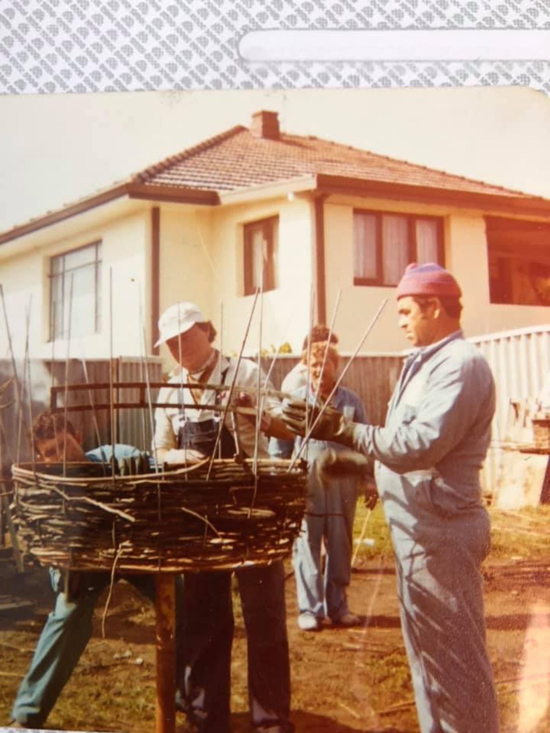 Joao making pots 1980s Amherst Street