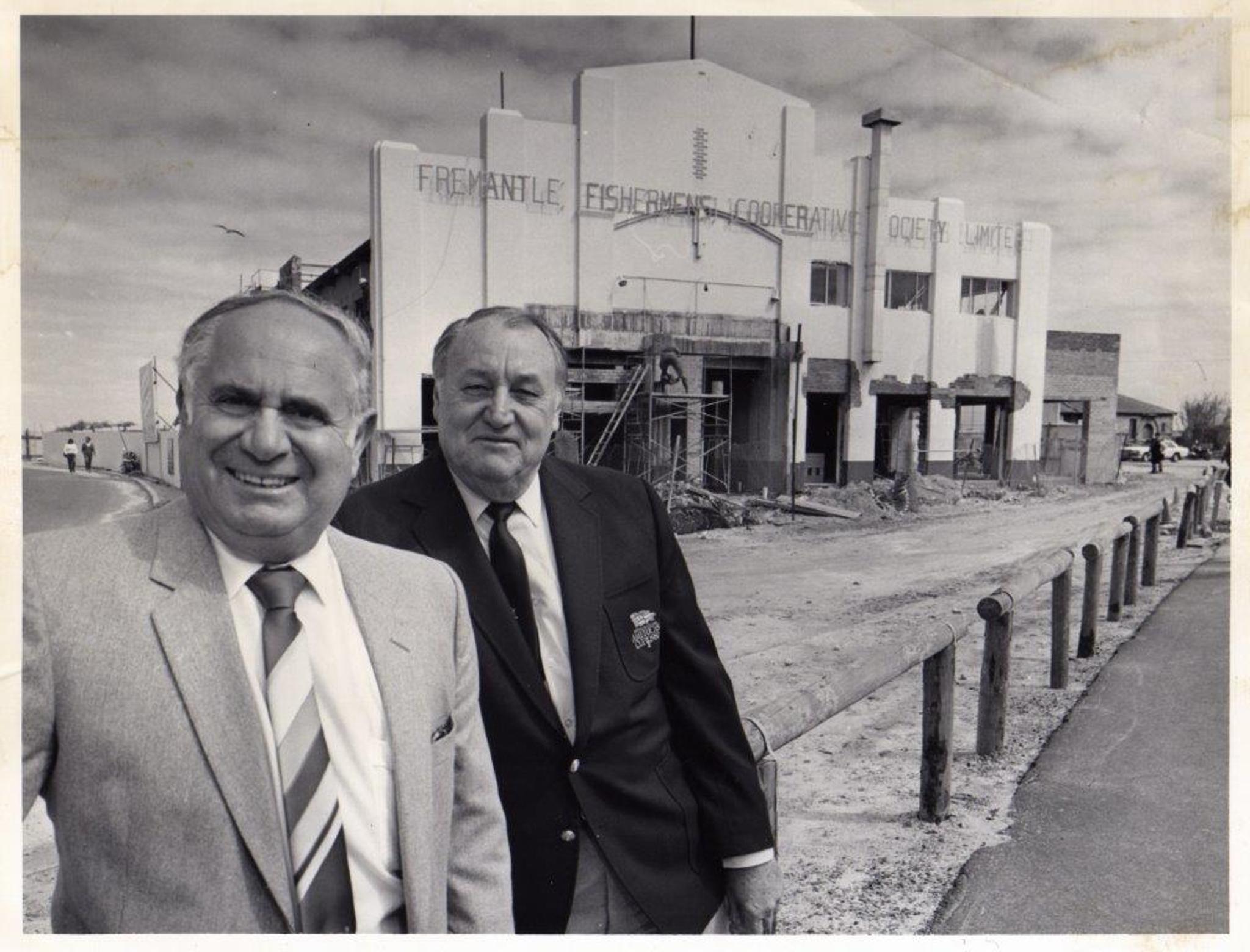 John Minervini at the front of the Co-op building, Fremantle