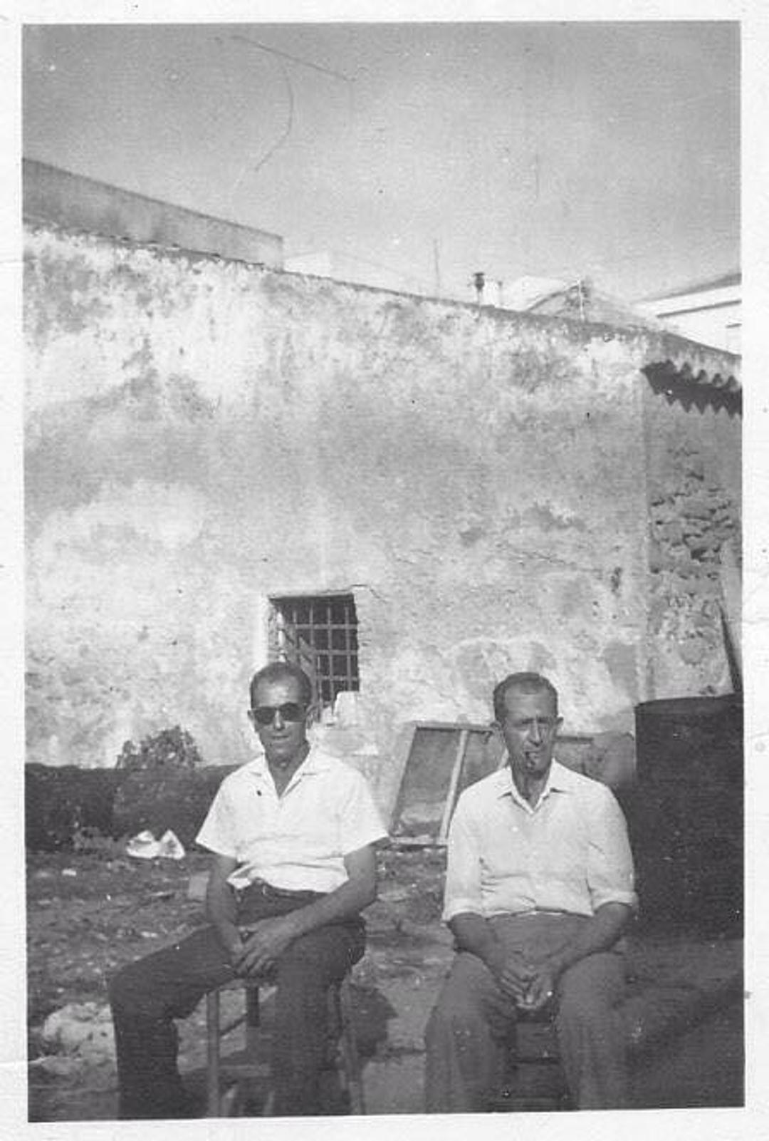 Carlo and brother Francesco in Capo D'Orlando 1963