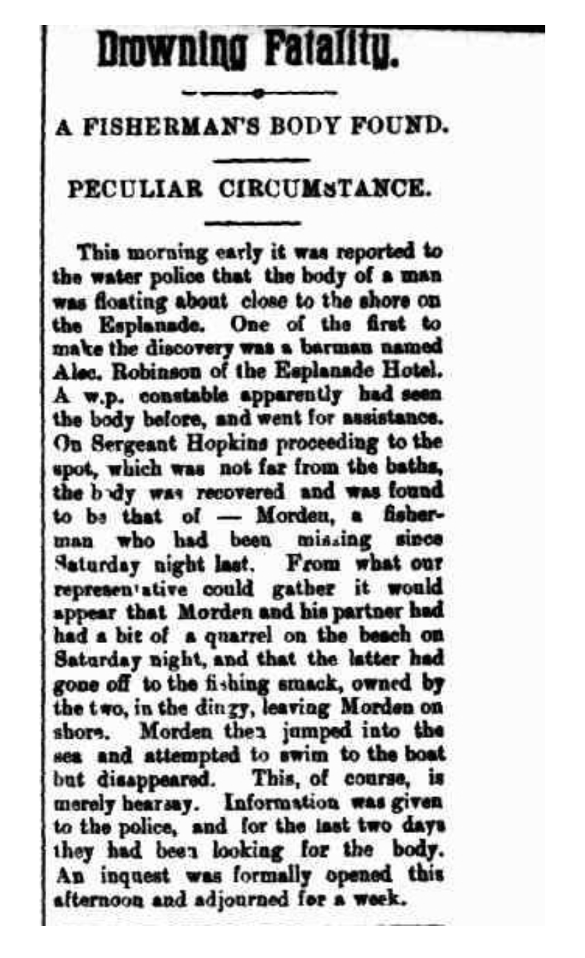 The Umpire, Wednesday 10 April 1901