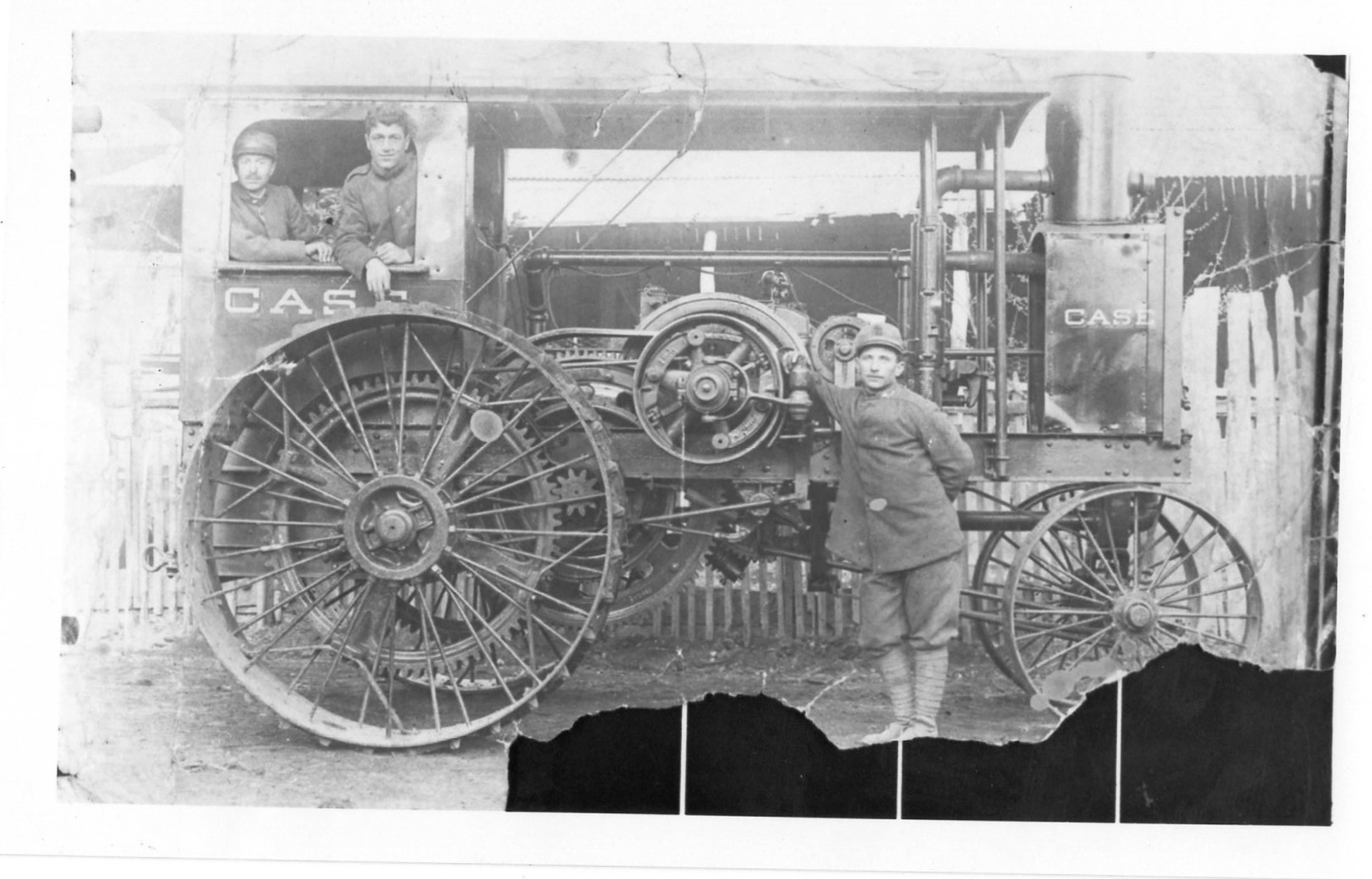 Tractor in Rome 1915 Rome Giacomo Iannello in Front