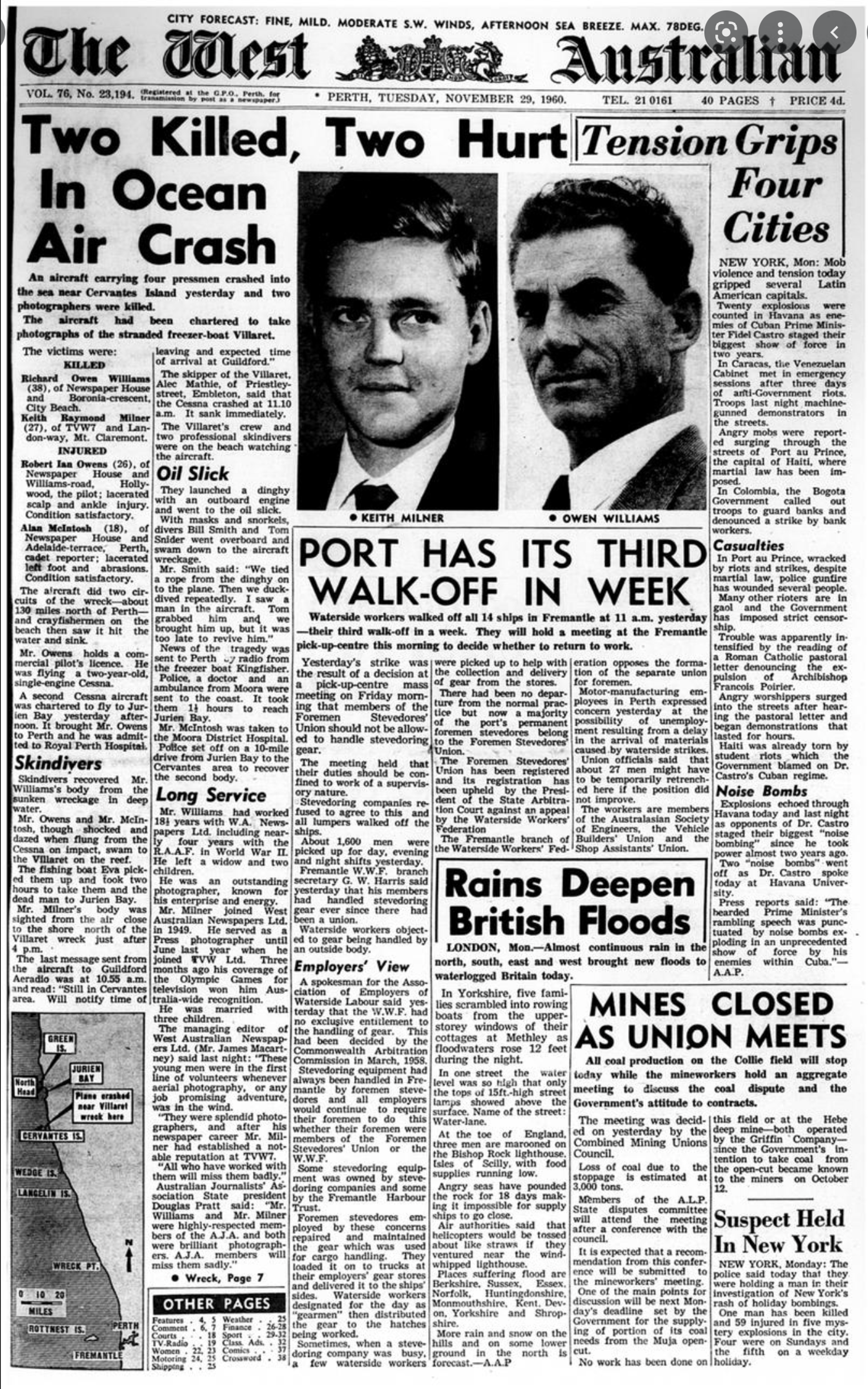 The West Australian, Tuesday November 29, 1960