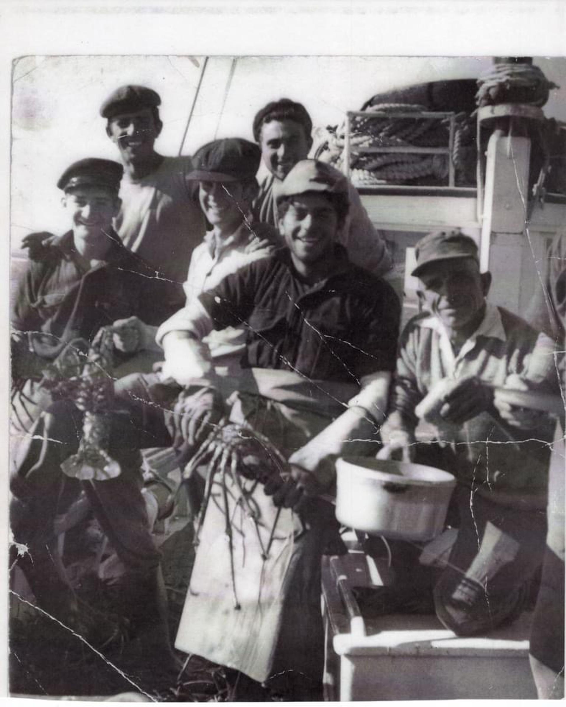 St Gerard Lancelin 1961 John Deceglie on LEFT Filippo Befumo behind him