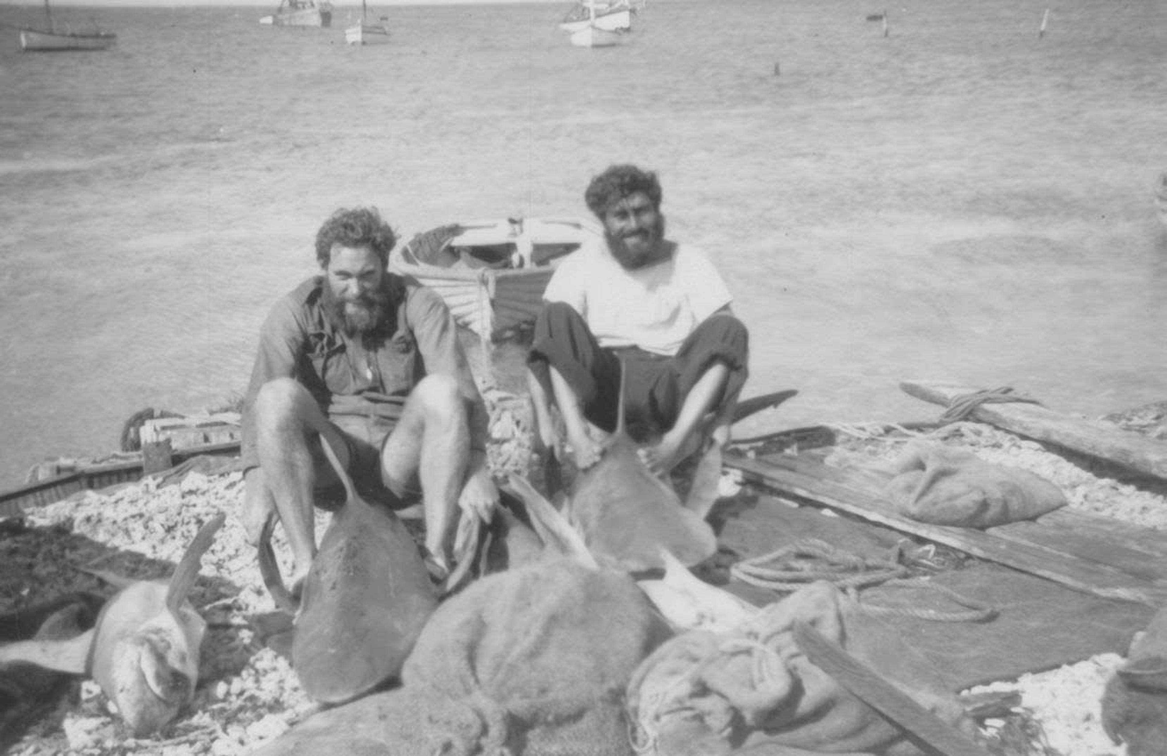 Vince Basile and Bill Newbold at the Islands 1949