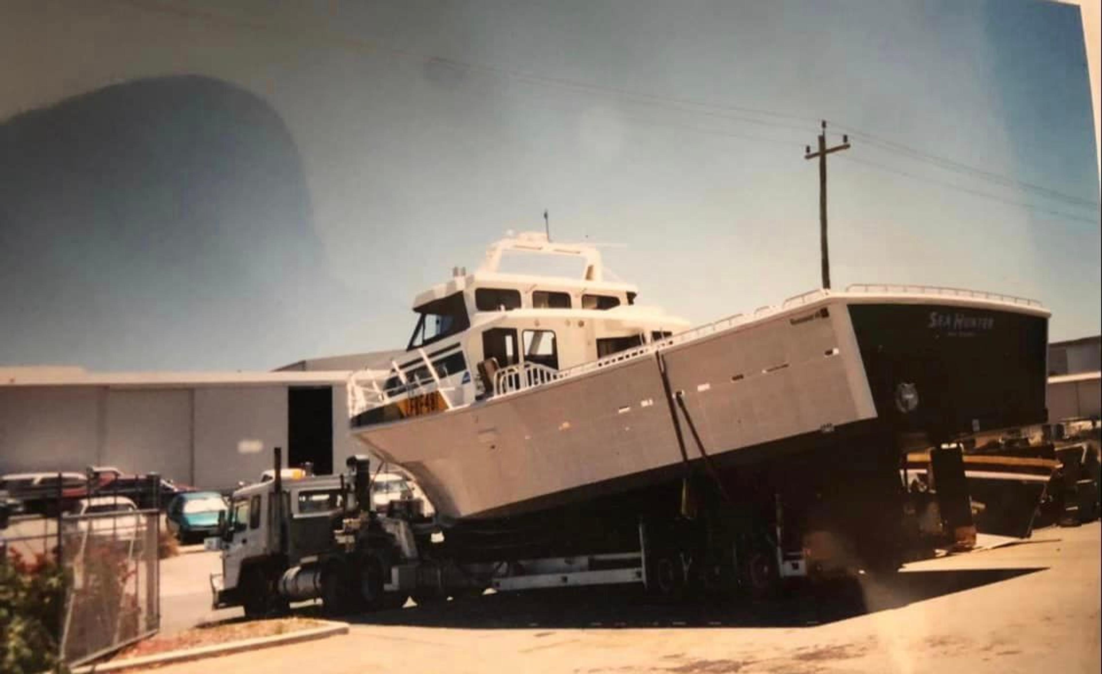 Sea Hunter Launching