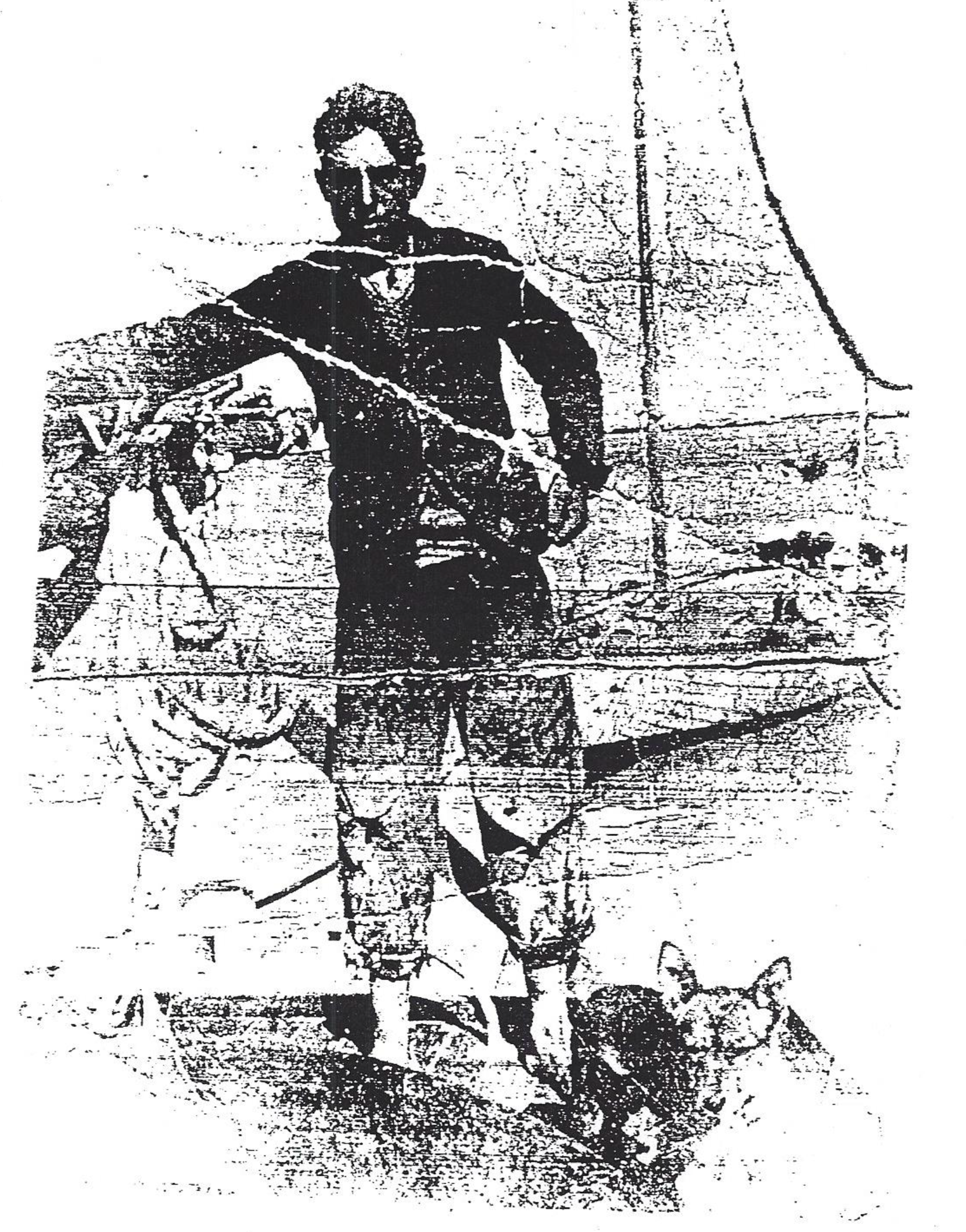 Salvatore Marchese with his Dog