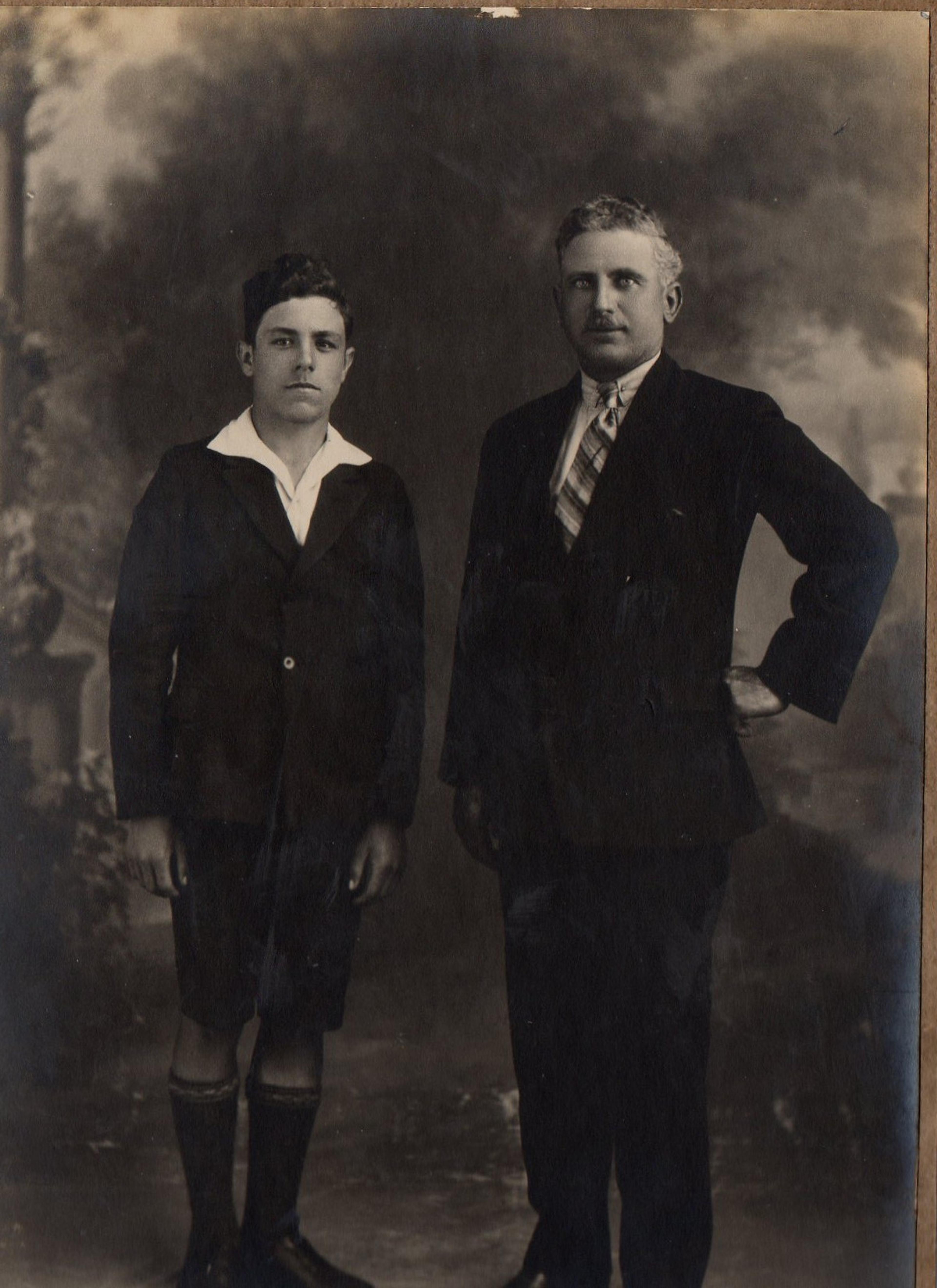 Giacomo Snr and Jim (Giacomo Jnr) circa 1930s