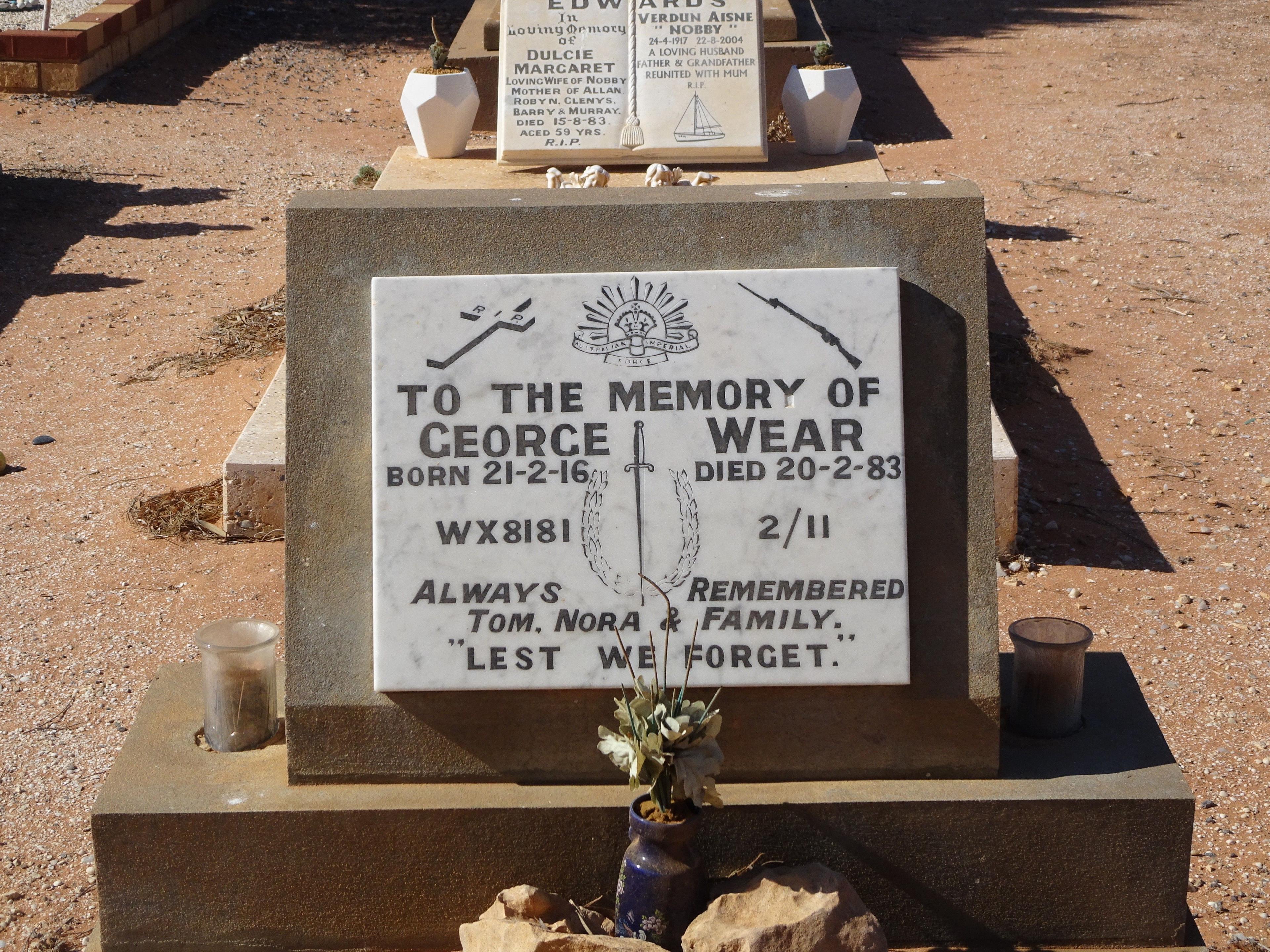 George Wear Gravesite