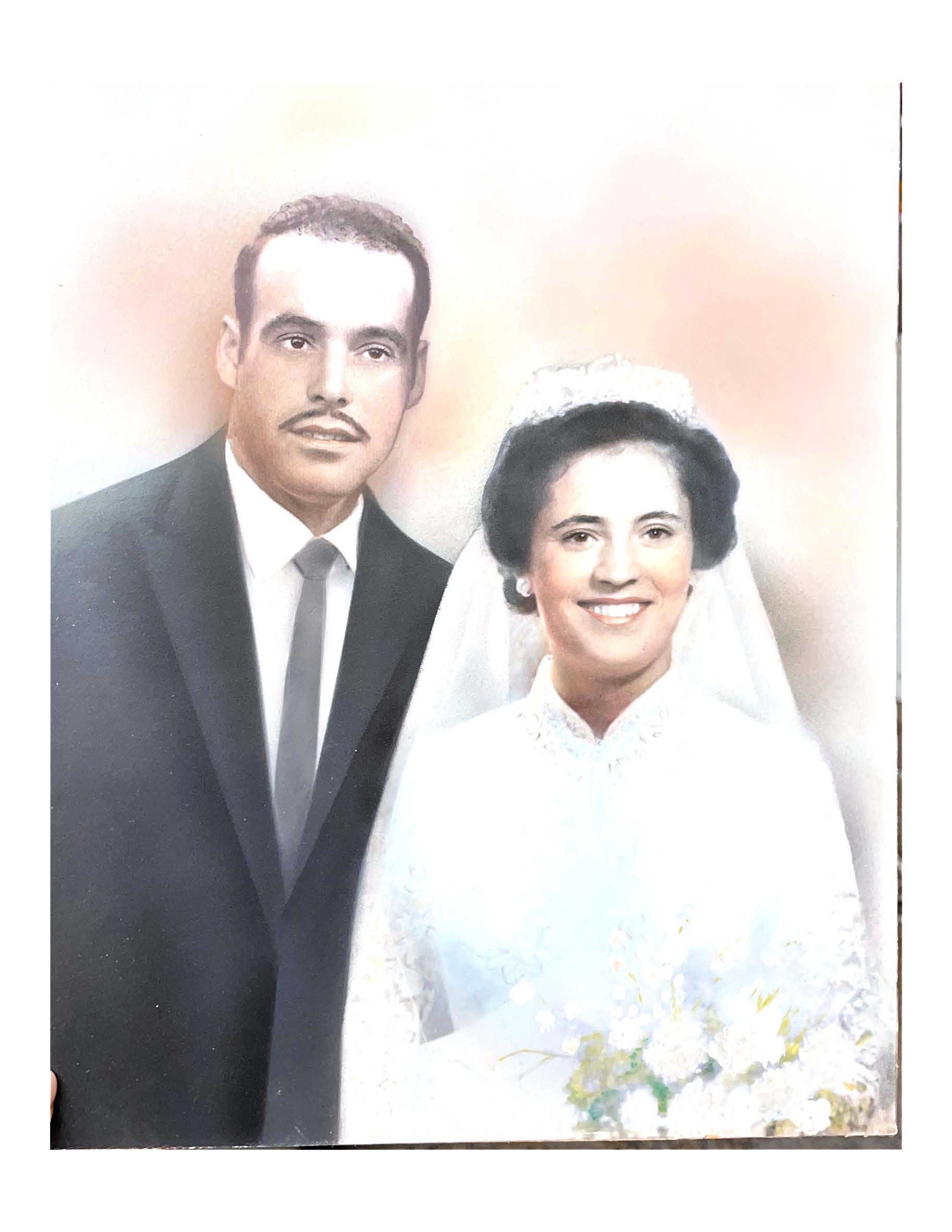 Wedding photo of Jose Goncalves Faria and Maria Inocencia Faria