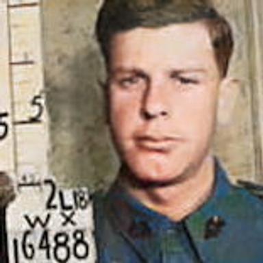 Head and shoulders photo of Herbert Knowles Tournay in military uniform