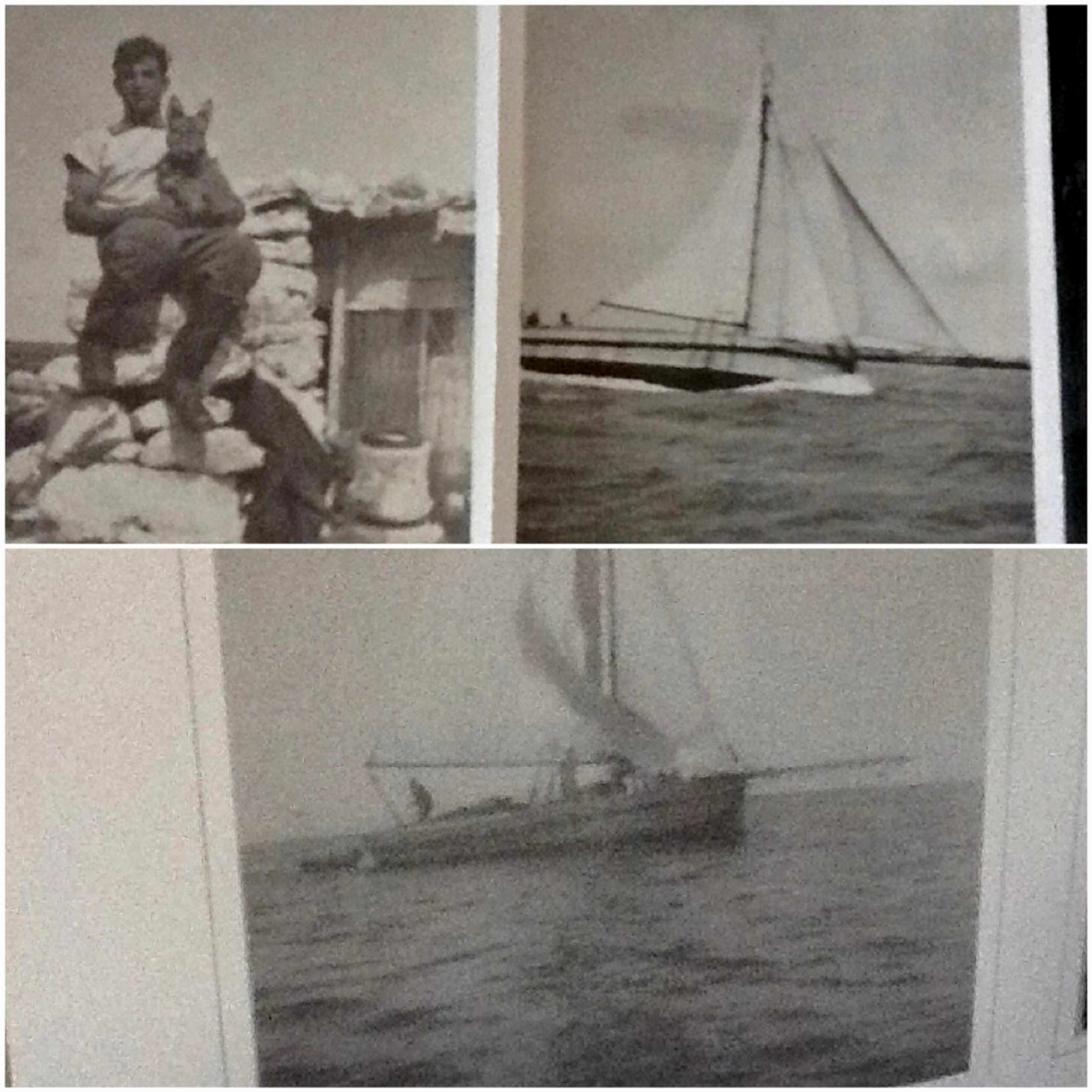 Francesco Miragliotta 1932 Abrolhos with Dog Trixie and Stefano Lo Presti Boat Capo DOrlando