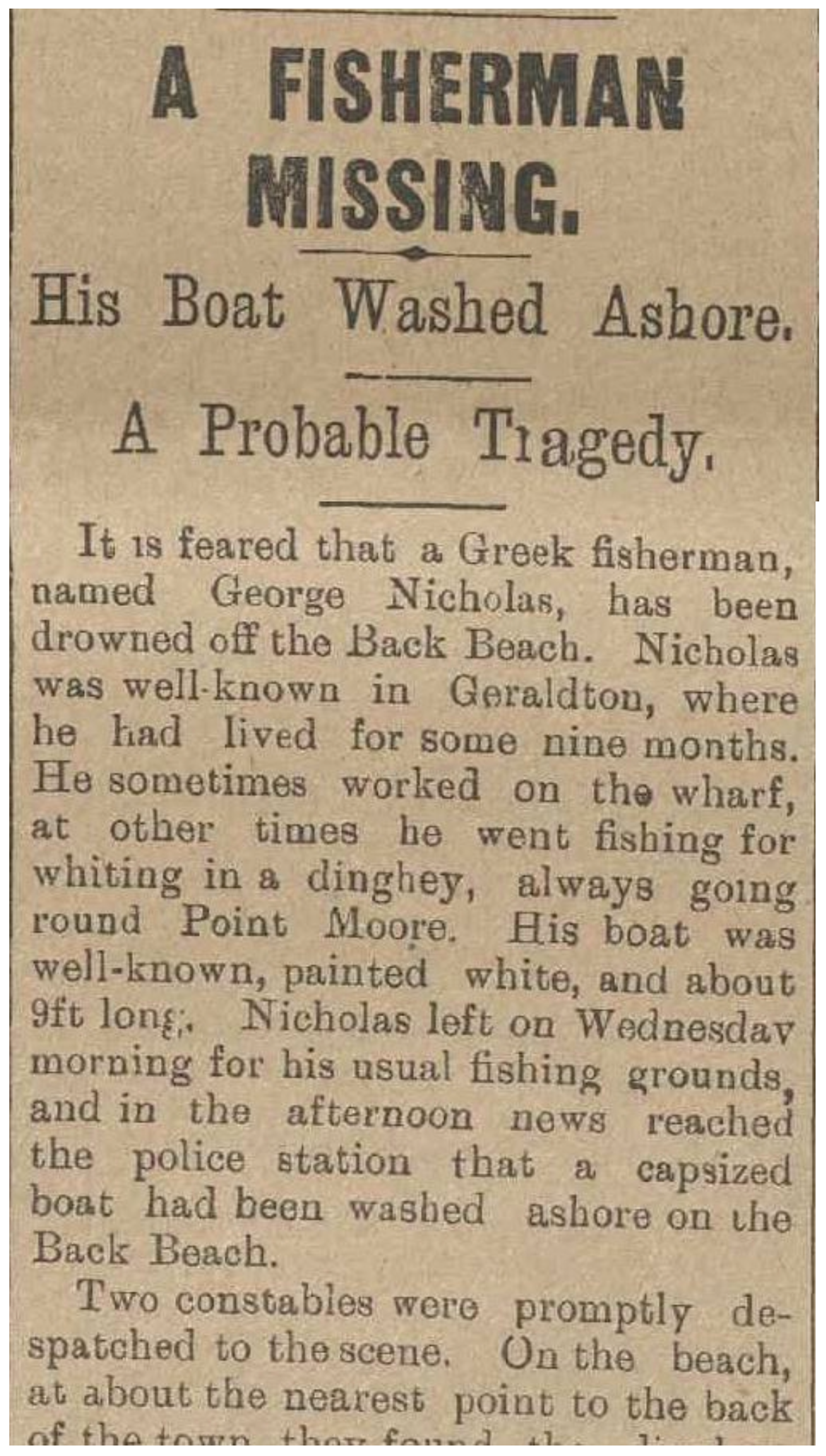 The Geraldton Express and Murchison and Yalgo Goldfields Chronicler, Friday 16 September 1904