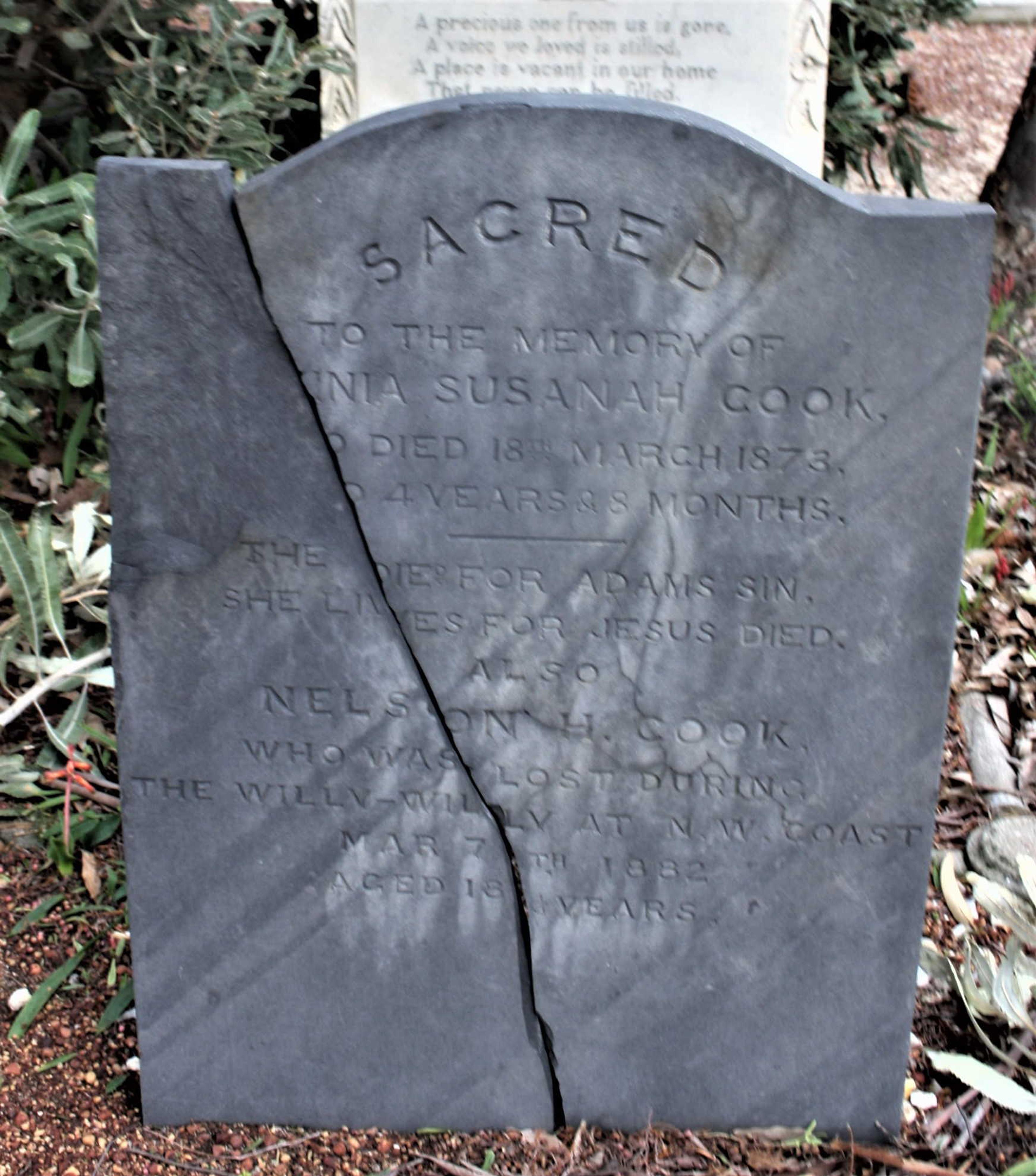 Nelson Cook Memorial Stone
