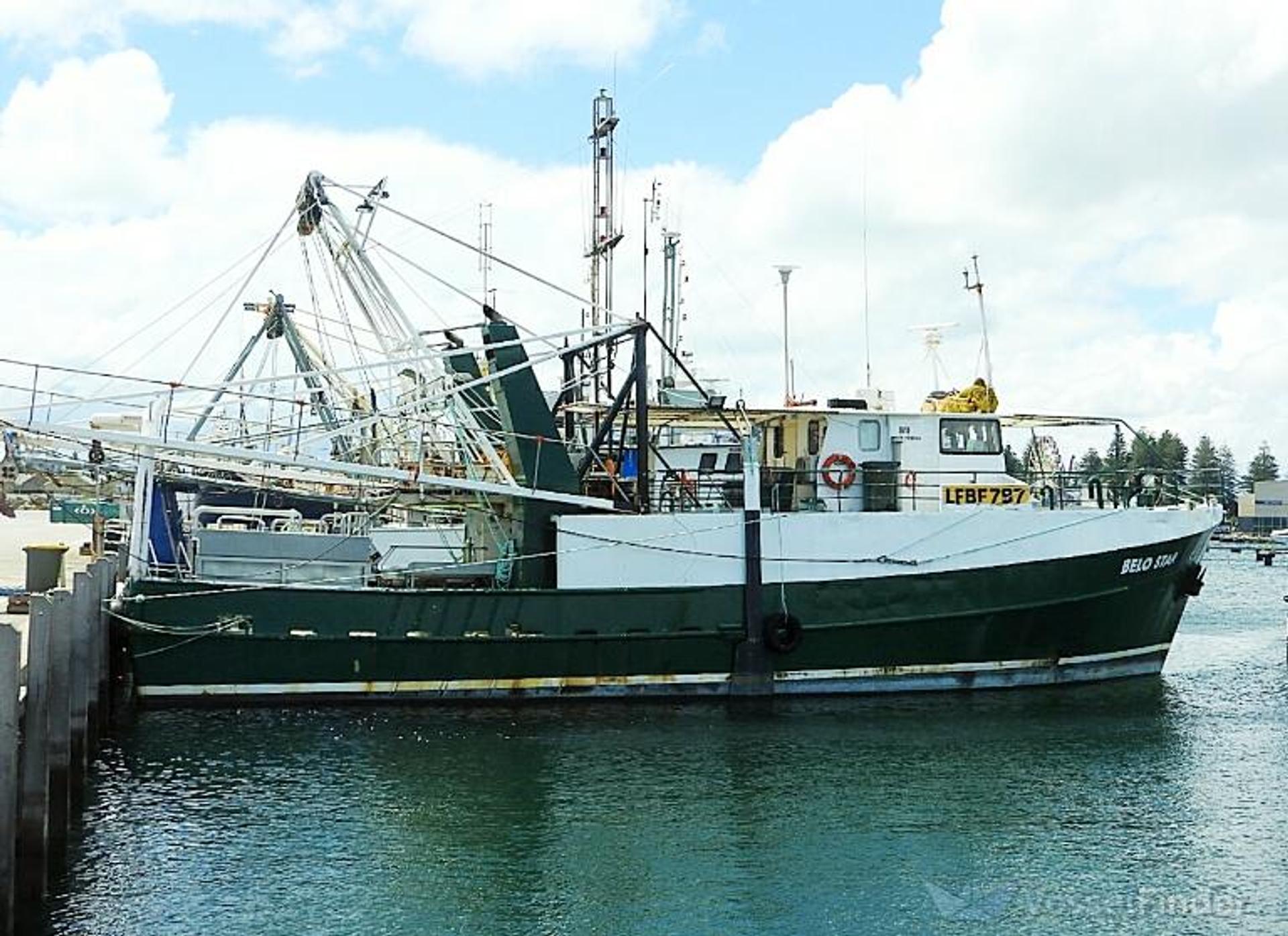 Belo Star tied alongside a jetty