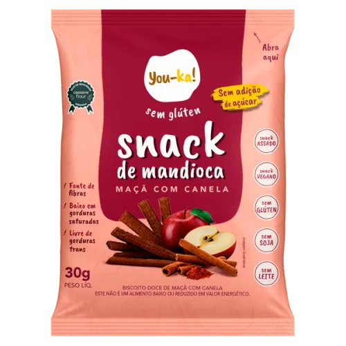 Snack de Maçã com Canela