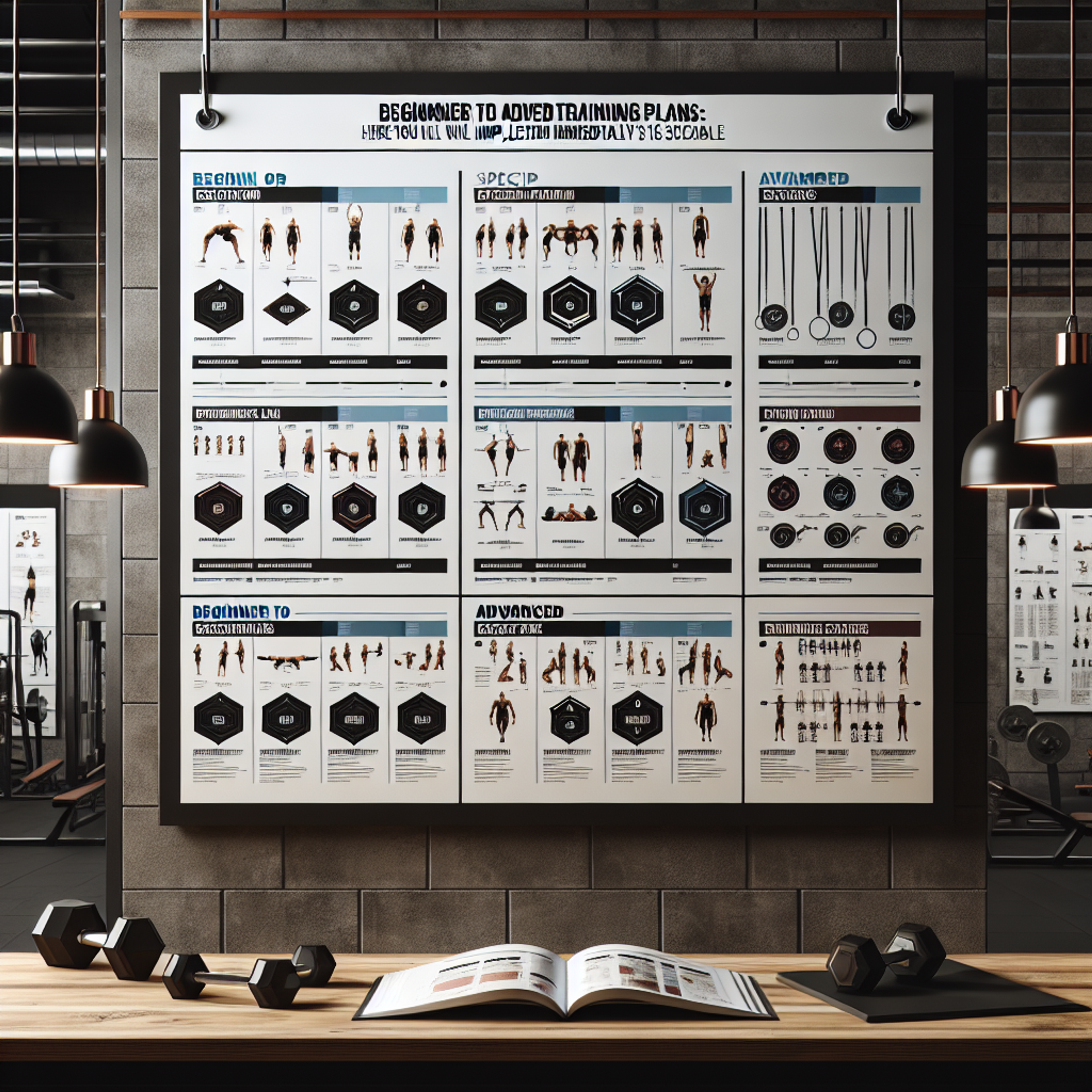 Eine Collage aus drei Szenen mit Athleten an Turnringen: links oben eine Frau in grünem Top und schwarzen Shorts in horizontaler Position an den Ringen, rechts ein Mann in schwarzem Trikot, der sich an den Ringen hochzieht, und unten ein Mann, der Dips an Holzringen ausführt.