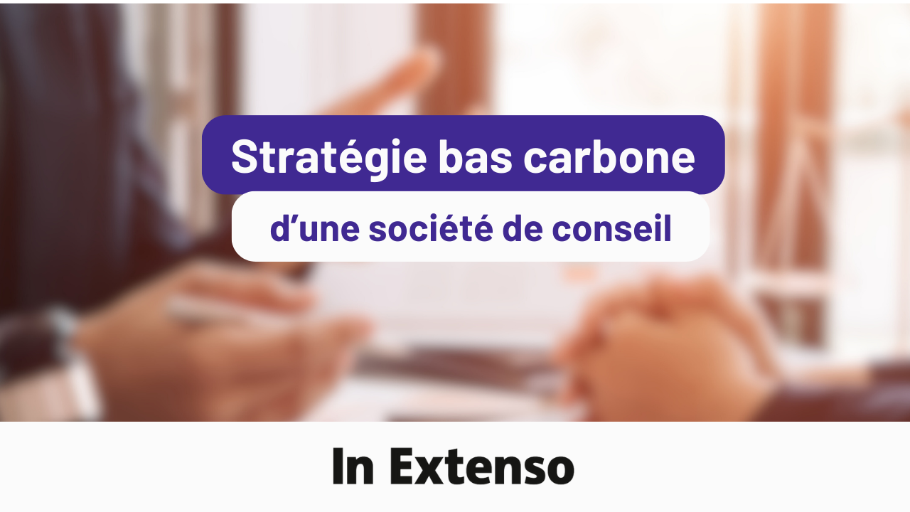 RETEX - Stratégie bas carbone du Groupe In Extenso