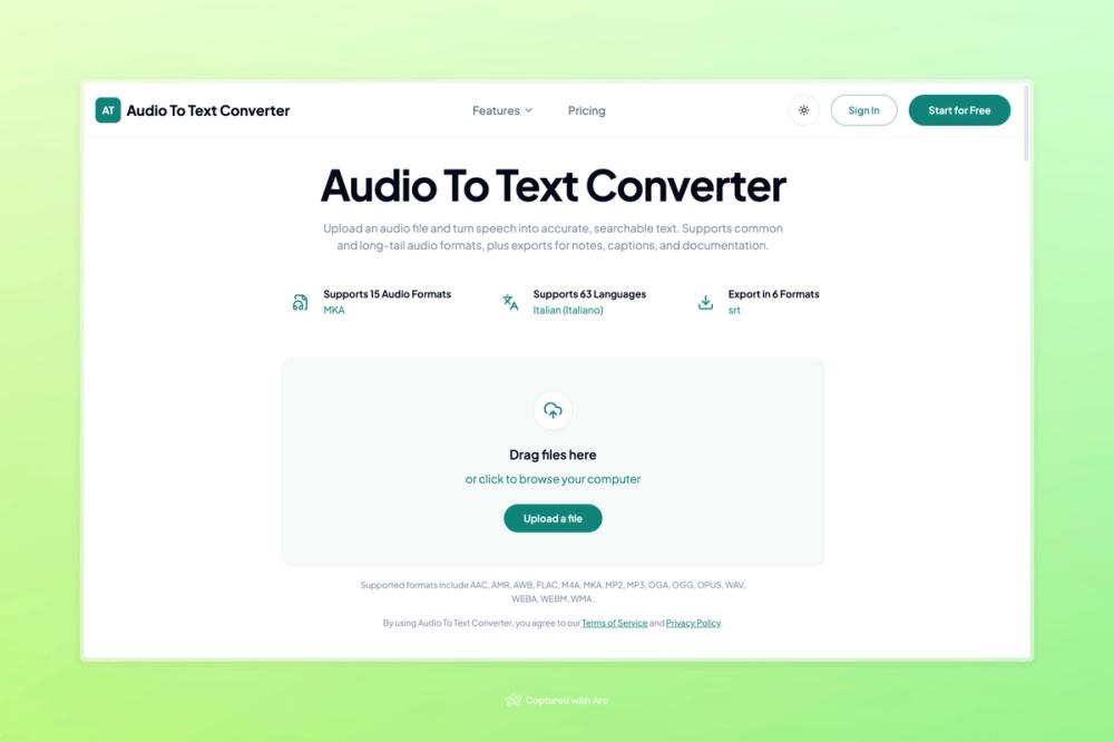 image of Audio To Text Converter image of Audio To Text Converter