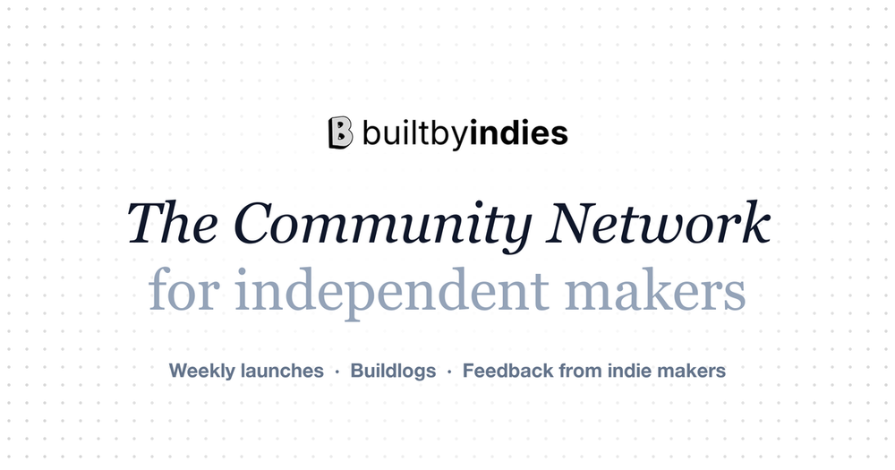 image of Indie Hackers Community image of Indie Hackers Community