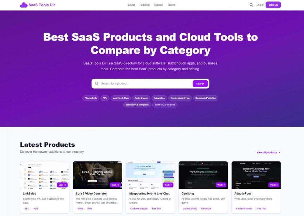 image of SaaS Tools Dir image of SaaS Tools Dir