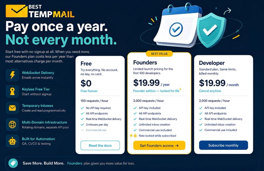 image of Best Temp Mail API image of Best Temp Mail API