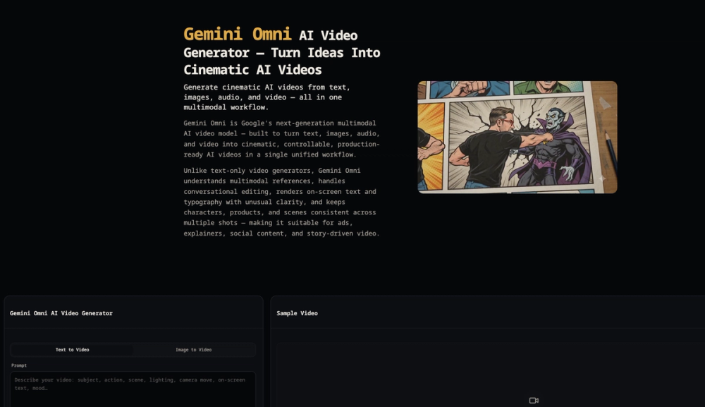 image of Gemini Omni AI Video image of Gemini Omni AI Video