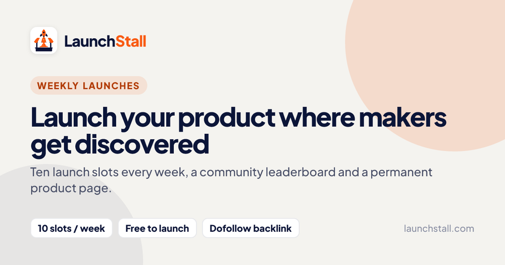 image of LaunchStall image of LaunchStall
