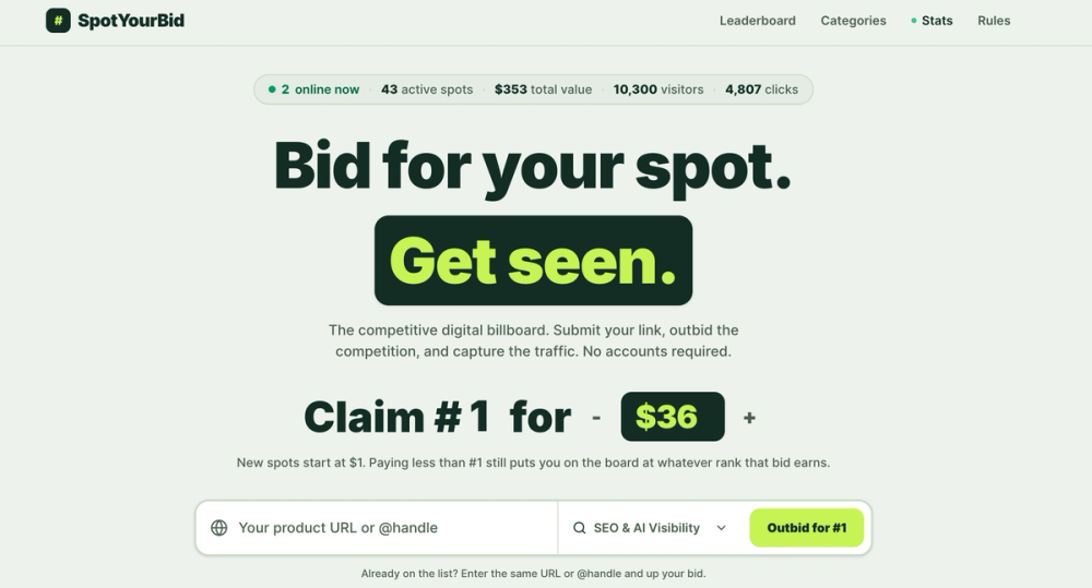 image of SpotYourBid image of SpotYourBid