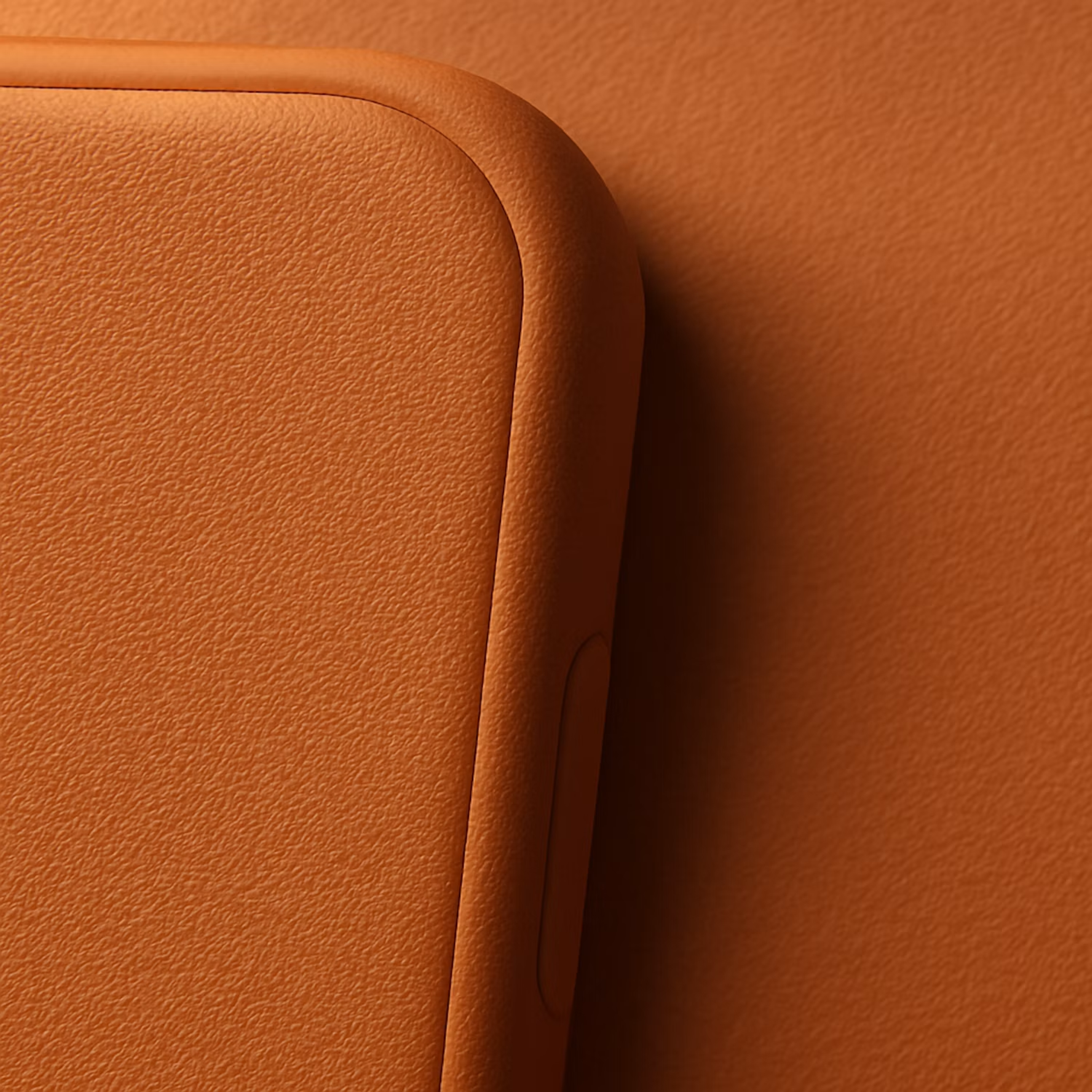 Close-up of orange leather