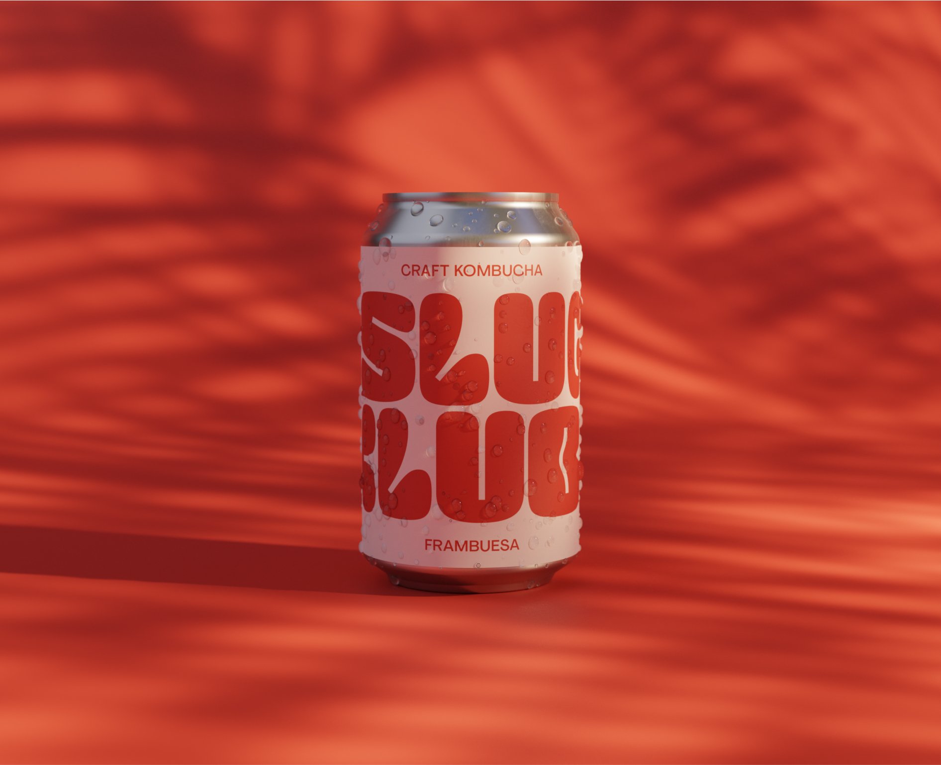 Red kombucha can