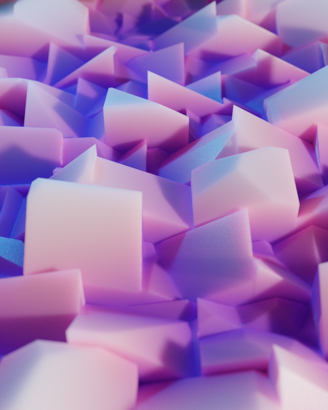 Colorful macro shot of geometric forms
