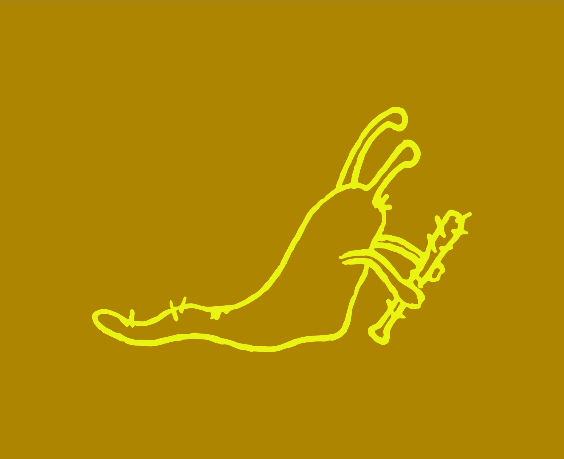 Slug with a club illustration