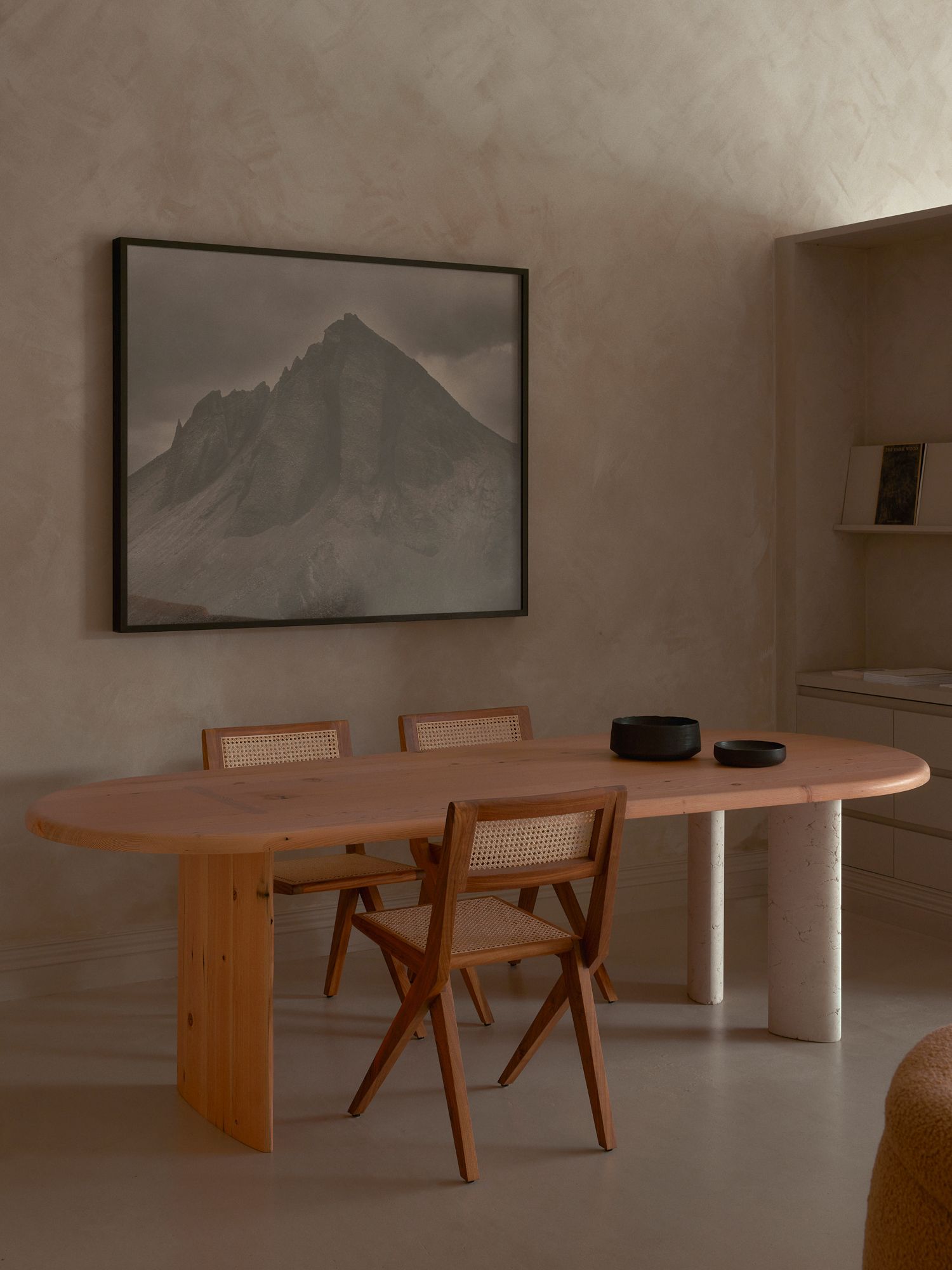 Material Perpetuity: Pebble Dining Table and Hall Stand