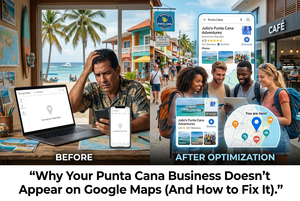 Por Qué Tu Negocio en Punta Cana No Aparece en Google Maps (Y Cómo Solucionarlo)