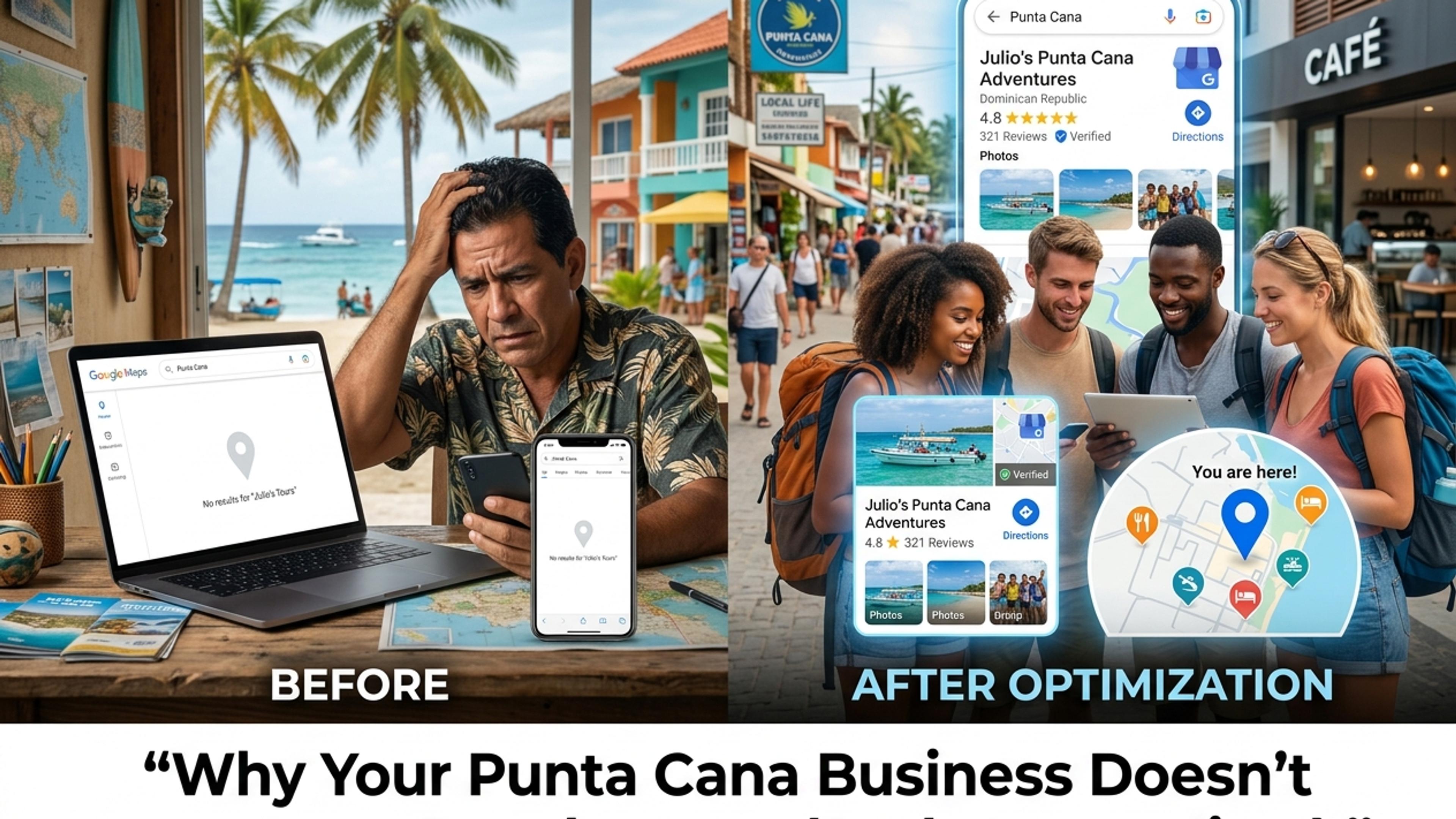 Por Qué Tu Negocio en Punta Cana No Aparece en Google Maps (Y Cómo Solucionarlo)