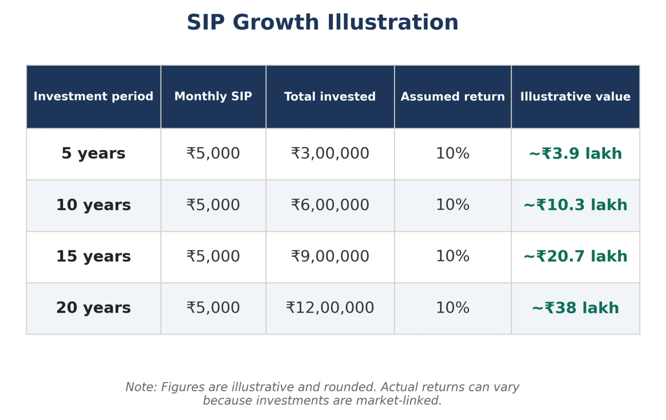 SIP Investment Table