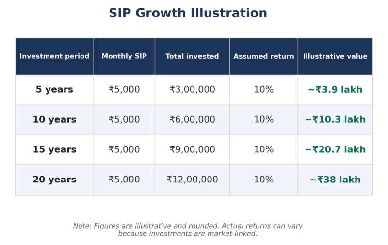 SIP Investment Table