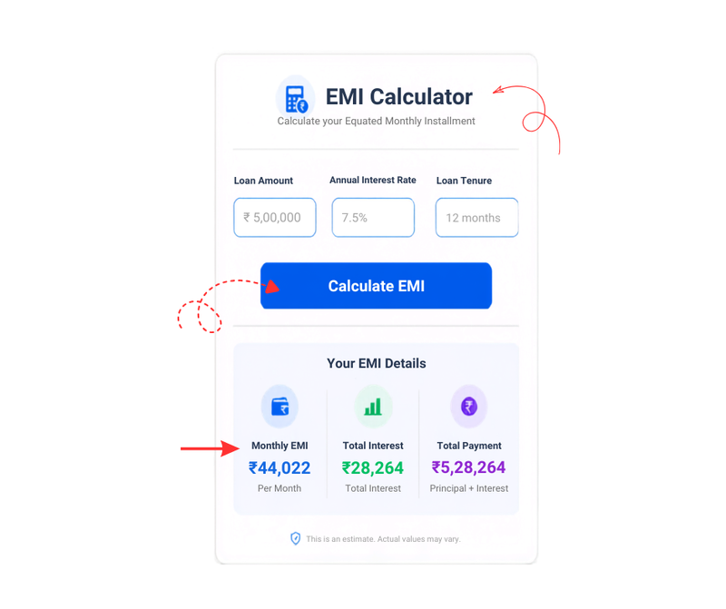EMI Calculator - Calcihub