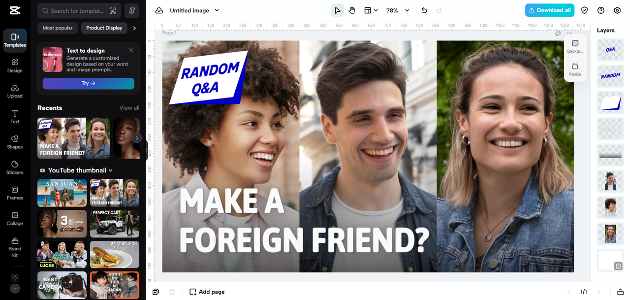 CapCut editor