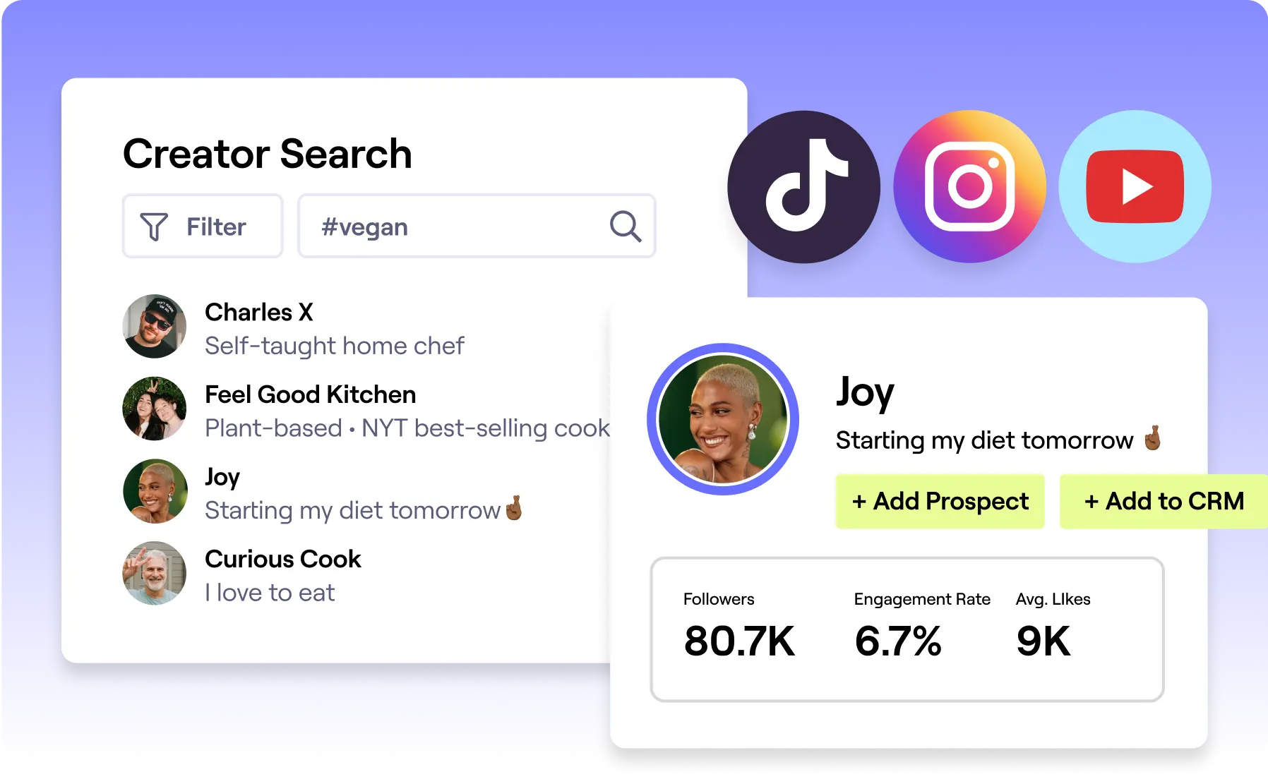 Grin Influencer discovery