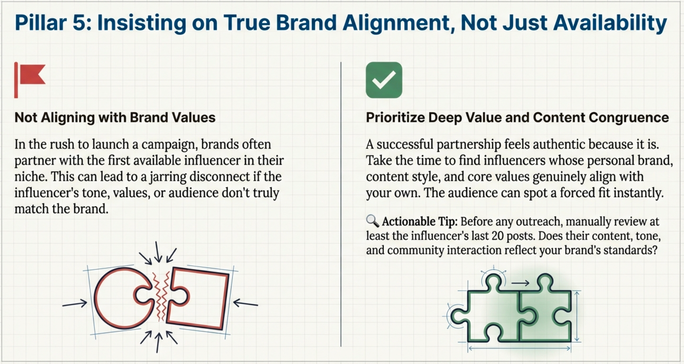 Brand values not aligned