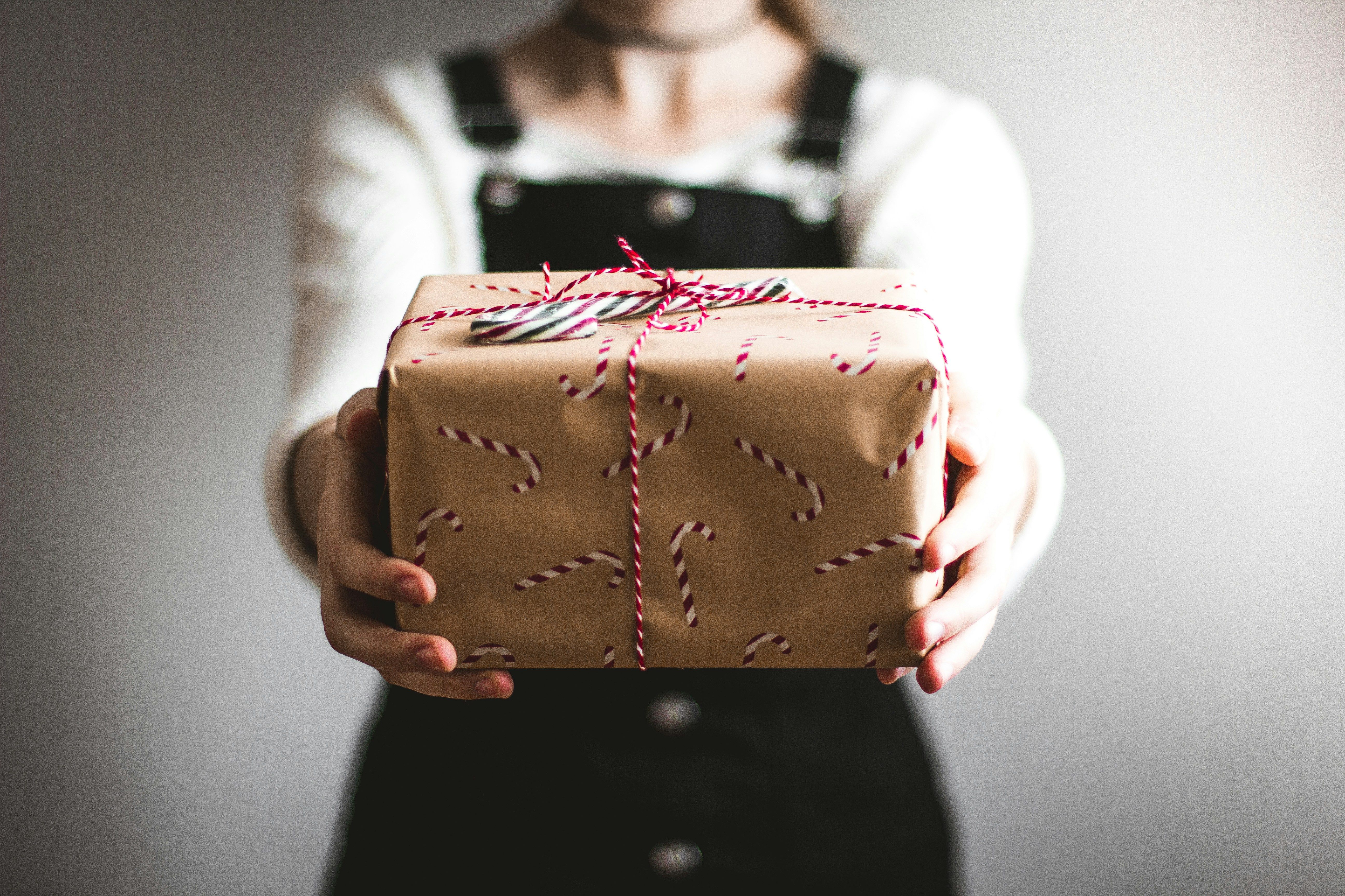 handing a gift