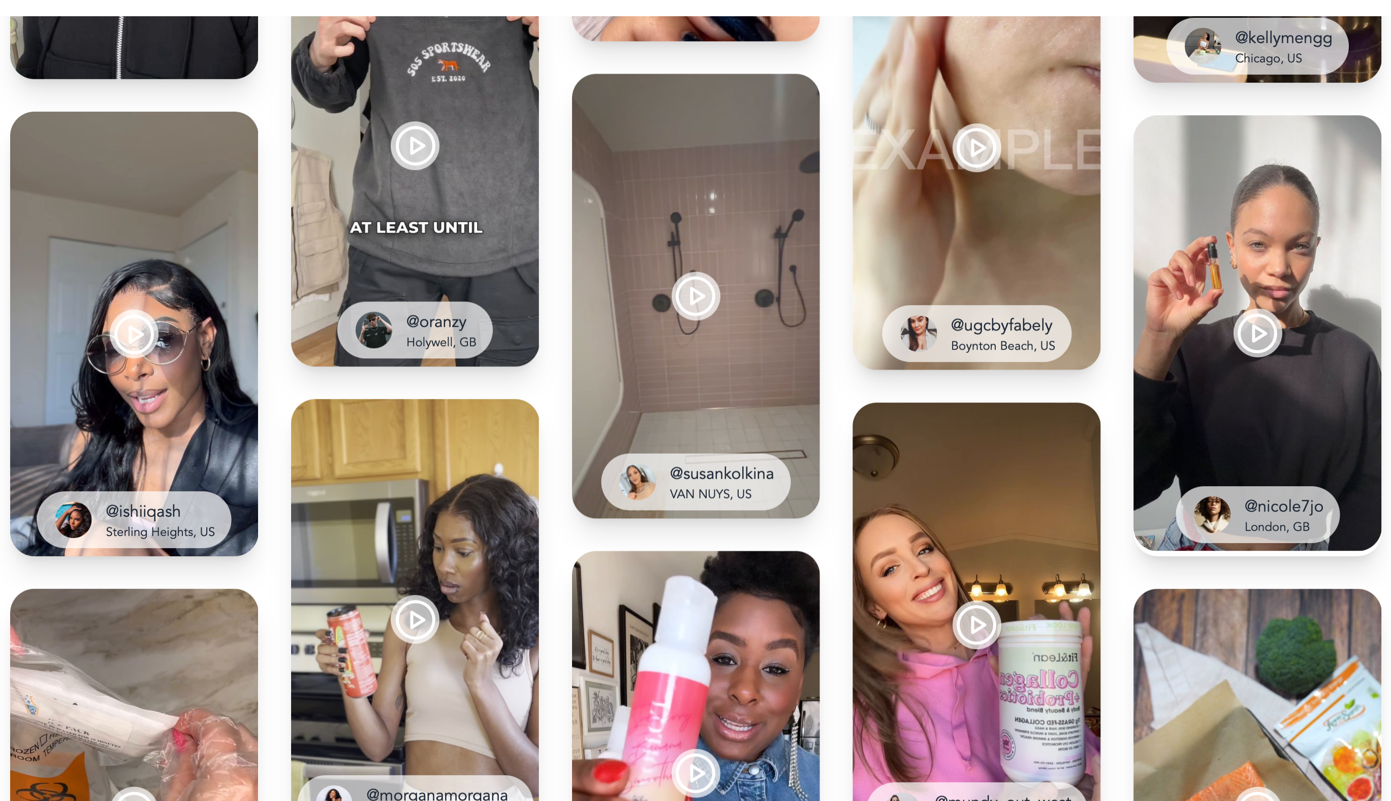 Beauty influencer results on Social Cat