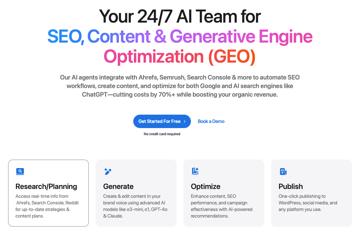 Writesonic’s homepage