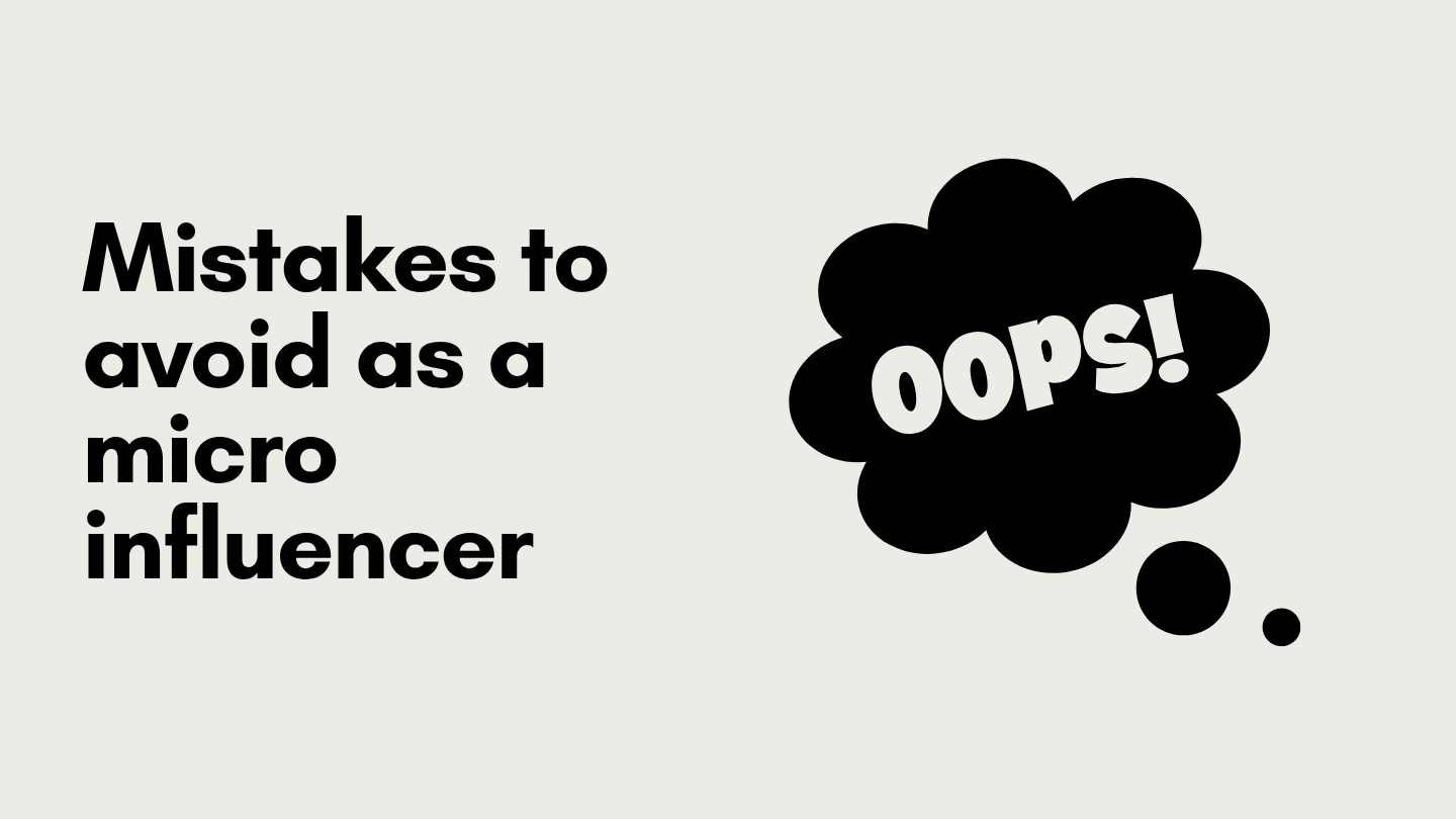 micro influencer mistakes