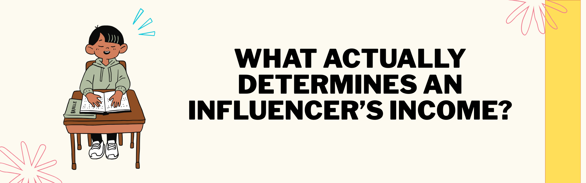 What determines an influencer's income - animation