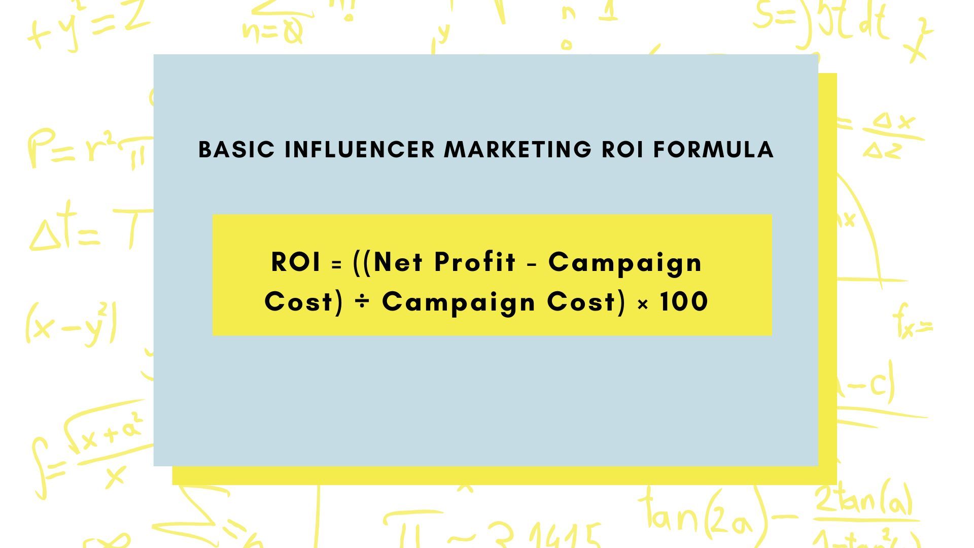 influencer marketing ROI Simple formula